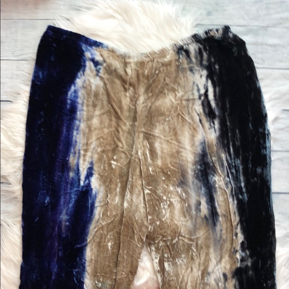 NWT Chaser Velvet Tie Dye Wide Leg Pants - Picture 12 of 12